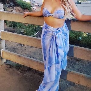 2 Piece Resort Wear Skirt and matching top